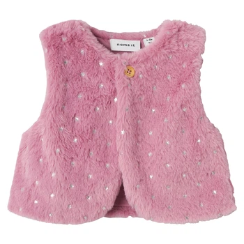 Жилетка Name it Carina Pink, колір рожевий, розмір 62 (251.13236123.MORC)