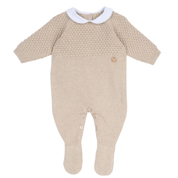 Хлопковый комбинезон Chicco Latte Baby, цвет бежевый, размер 68 (091.00597.060)