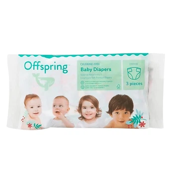 Подгузники Offspring, размер NB, до 4 кг, 3 шт.