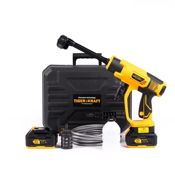 Мини-мойка аккумуляторная TigerKraft WSH 100 PRO (21V, 5 Ah, 36 бар) Бесщеточная ручная автомойка высокого давления