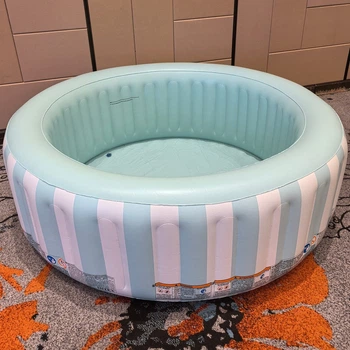 Бассейн надувной детский Intex Coastal Luxe Pool 168 х 53 см, объем 462 л, круглый бассейн для детей от 3 лет, бассейн для дачи