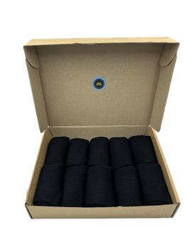 Набір спортивних бавовняних шкарпеток Cool Socks Sport Active Black, середні чорні (10 пар) розмір 43-46