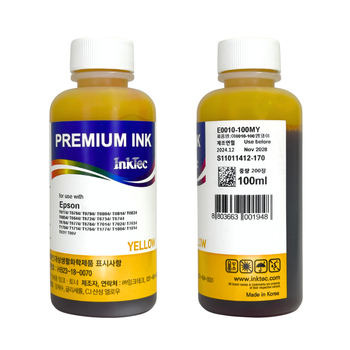 Водорозчинне чорнило InkTec, серія: E0010, для принтерів EPSON (Dye – YELLOW – 100мл)