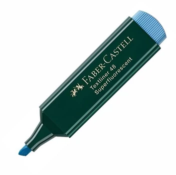 Маркер текстовильный Faber-Castell, 1-5 мм., Textliner 1548, Голубой, (154851)