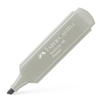 Маркер текстовильный Faber-Castell, 1-5 мм., Textliner 46, Pastel, Серый, (154634)