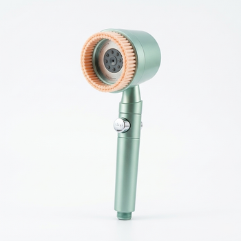Массажная душевая лейка-щетка TURBOCHARGED SHOWER HEAD Brush 5 режимов Зеленая (комплект из 4 фильтров)