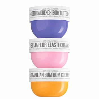 Набор самых популярных кремов для тела Sol de janeiro Delicia drench Brazilian bum bum cream Beija flor elasti-cream