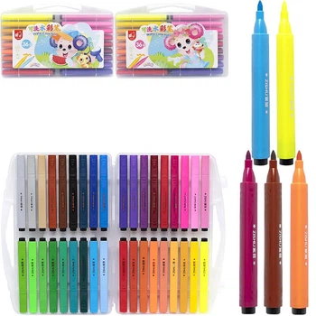 Фломастер 36 кольорів 204-36 "Water color pen" у пластикому боксі