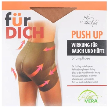 Колготи 40 Den жіночі Fur DICH Push Up 2 розмір колір Glace (бежевий)