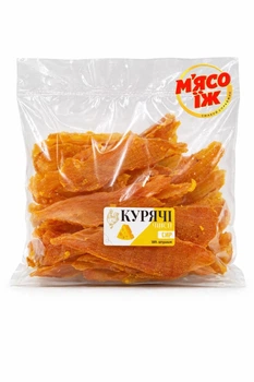 Курячі чипси "СИР" 500 г, джеркі, снеки, закуски до пива ТМ МʼЯСО.ЇЖ