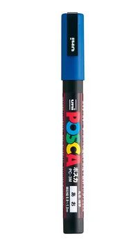 Маркер акриловый Uni Posca PC-3M (0.9-1.3 мм) Синий