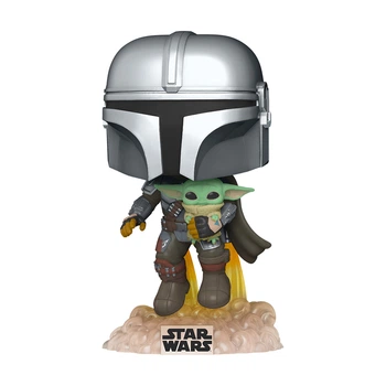 Игровая фигурка Funko POP! Мандалорец летящий с малышом Йода