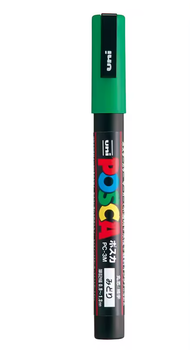 Маркер акриловый Uni Posca PC-3M (0.9-1.3 мм) Зеленый