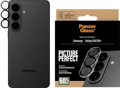 Szklo hartowane na obiektyw Panzer Glass PicturePerfect Lens Protector do Samsung Galaxy S26 / S26+ (PG94088)