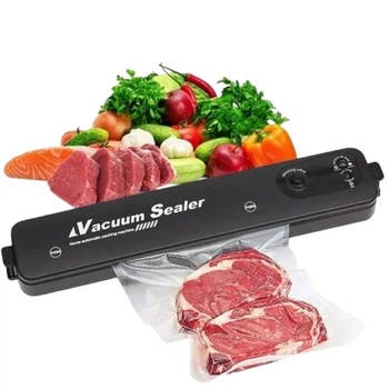 Вакуумный упаковщик продуктов Vacuum Sealer Черный