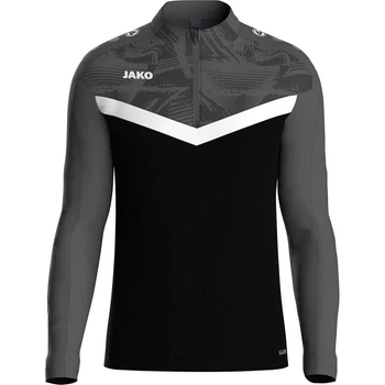 Реглан дитячий Jako ZIP TOP ICONIC чорно-біло-сірий 122-134 см 8624-801