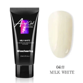 Акрил-гель( полигель) Acryl Gel Professional Milk White № 04 (Молочный) 15 мл