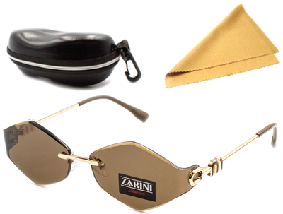 Водительские очки Zarini Brown Polar антиблик с футляром и салфеткой
