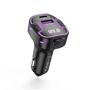 FM-трансмиттер автомобильный XO BCC12 Intelligent Bluetooth / MP3 Черный