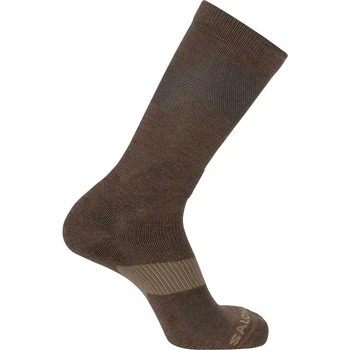 Шкарпетки Salomon XA FORCES CREW Kangaroo, Brown, 2XL. Матеріал Поліамід | Вовна мериноса | Еластан
