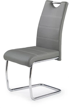 Стілець для кухні та вітальні Halmar K211 на полозах Сірий (5905248117310)