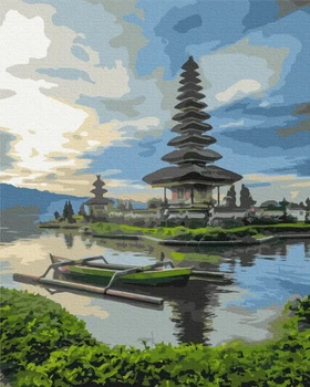 Картина за номерами Храм Улун Дану Балі Brushme 48x60 (BS52473L)