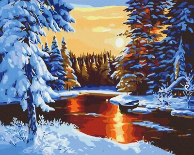 Картина за номерами Казкова зима Brushme 48x60 (BS29405L)