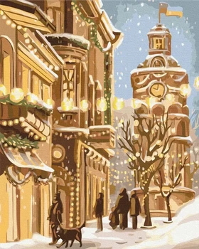 Картина за номерами Зимова Вінниця © Olena Lazarenko Brushme 48x60 (BS53415L)