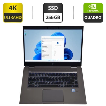 Мобільна робоча станція HP ZBook Studio G5 / 15.6" (3840x2160) IPS / Intel Core i9-8950HK (6 (12) ядра по 2.9 - 4.8 GHz) / 16 GB DDR4 / 256 GB SSD / nVidia Quadro P20 WebCam б/в