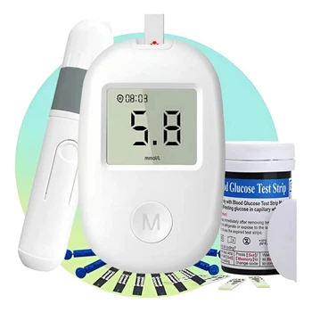 Глюкометр Glucose Meter GLM-76 простой и интуитивно понятный тест-полоски 50 шт ланцеты 50 шт