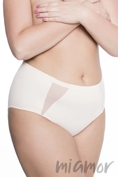 Трусики слипы с высокой посадкой Julimex PEARL FIGI 2XL Бежевые