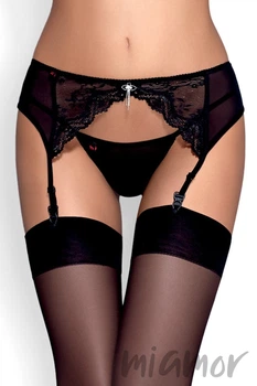 Пояс для чулок Obsessive Charms garter belt S/M Черный