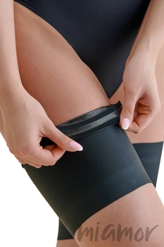 Бандалетки против натирания Gabriella Thigh Band Satin 5/6 Nero