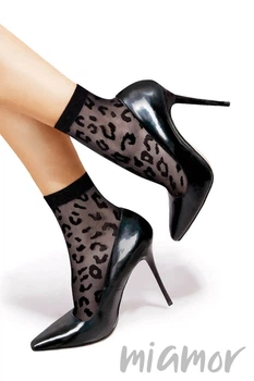 Носки леопардовые Lores "Leopardo" 20-40 den UN Nero