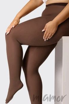 Колготки большого размера Mona Elizabeth ll 70 den 6 Black Coffee