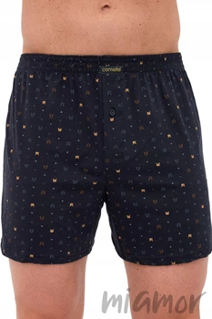 Трусы-боксеры с принтом Cornette Comfort 002/329 L Темно-синие