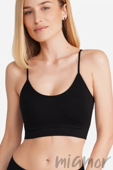 Топ-Бюстгальтер бесшовный фактурный GIULIA CAMI TOP GRAIN L/XL Черный