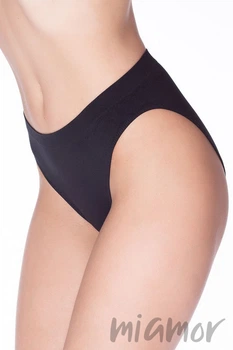 Трусики-слипы бесшовные Giulia Slip Vita Bassa Nero S/M Черные