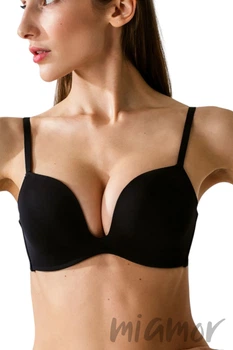 Бюстгальтер супер Push-Up с глубоким декольте Luna L1515A Elena 80B Черный