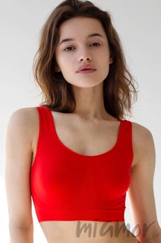 Tоп на широких бретелях Giulia Classic top Aurora red S/M Красный