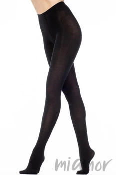 Бавовняні колготки з вовною Filodoro Cotton Wool 100 den 2 Nero