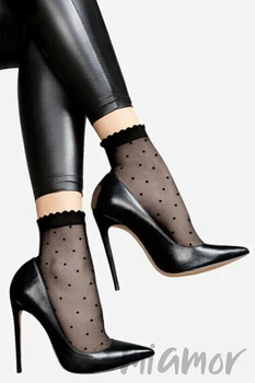Шкарпетки в горошок Lores Dot Calzino 20d One Size Nero