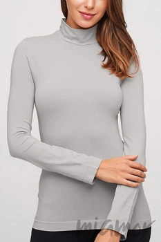 Водолазка-гольф безшовна GIULIA LUPETTO MANICA LUNGA ULTIMATE GREY S/M Світло-сіра