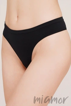 Трусики-стрінг безшовні Giulia String Briefs NERO L/XL Чорні