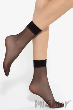 Носки женские прозрачные GIULIA Easy 20 (2 пары) One Size Nero