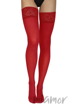 Чулки плотные матовые Annes TRUSS 60 Rosso 5/6 Красные