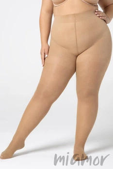 Корректирующие колготки большого размера MONA Shaping 30 9 Бежевые