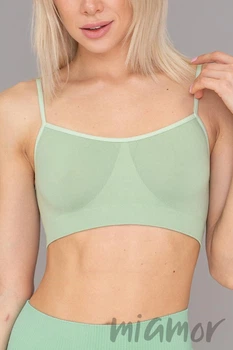 Топ безшовний на тонких бретелях Giulia Cami Top FAIR GREEN S/M Салатовий