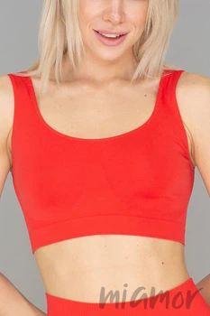 Топ безшовний на широких бретелях Giulia Tank top POICIANA S/M Красный