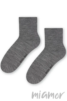 Носки женские из мериносовой шерсти STEVEN 130 Merino Wool 35-37 Темно-серые